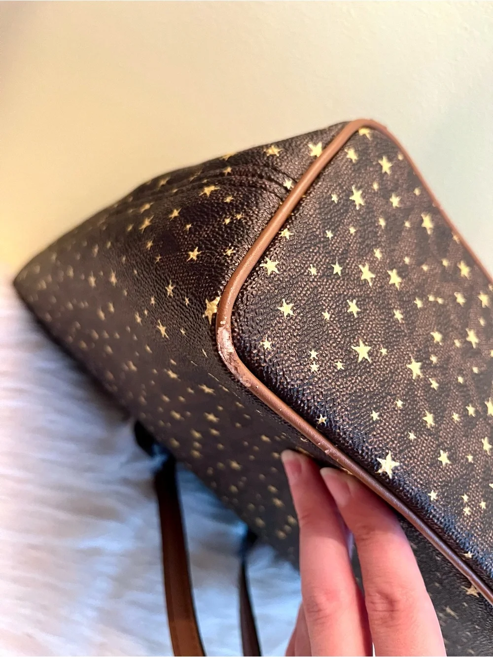 Michael Kors Jet Set Charm Gold Star Tote